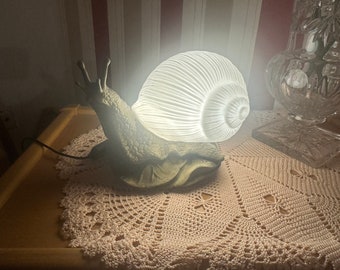 Schneckenlampe LED Wohndeko Lampe Deko Schnecke