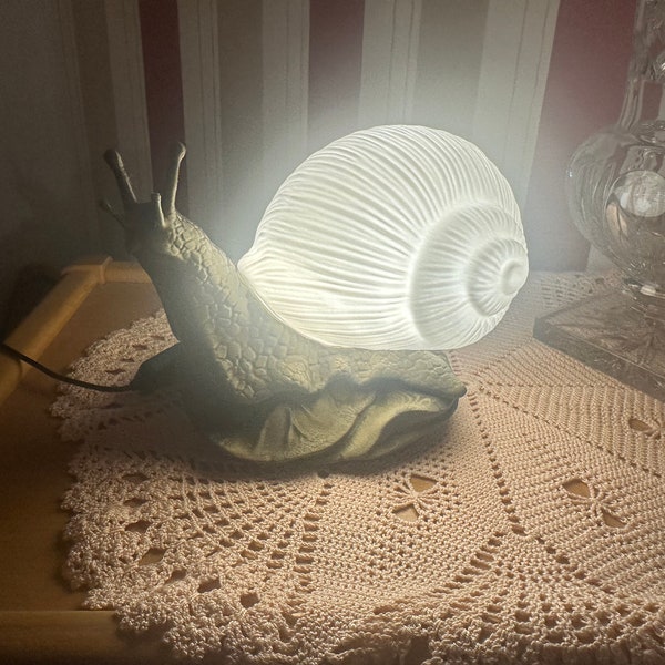 Schneckenlampe LED Wohndeko Lampe Deko Schnecke