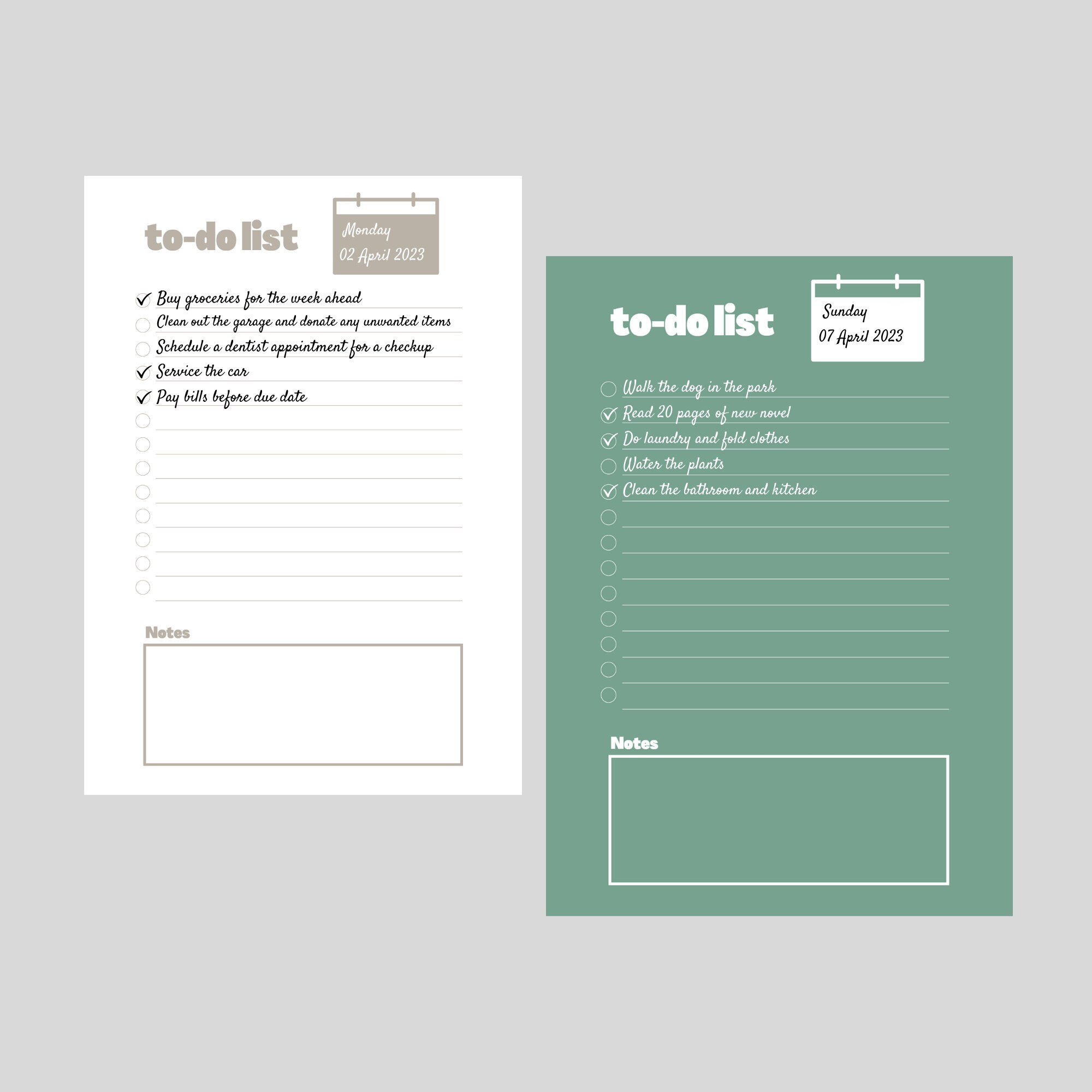 Simple to Do List Printable Checklist Goodnotes Daily Task List to Do ...