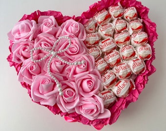 Ferrero Rocher, Raffaello heart box, Mother's Day gift, birthday gift