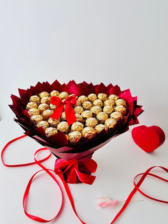 Ferrero Rocher Ramo Ramo De Chocolate Ferrero Rocher Regalo De Ramo De Flores De Chocolate