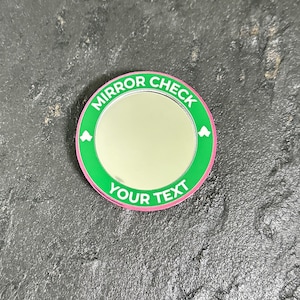 Mirror Check Pin - Personalize