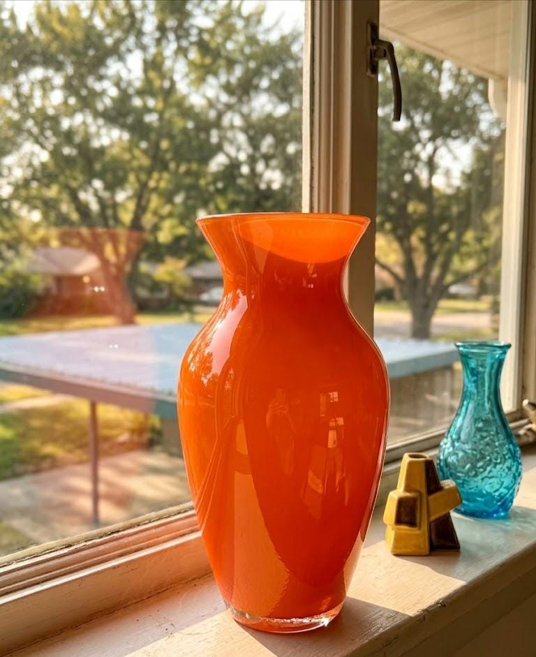 チェコ ヴィンテージ Tango Glass フラワーベース ガラス 花瓶 アールデコ 様式 花器 オブジェ 置物 アートグラス ディスプレイ 93327 Tango glass vase - Etsy 日本