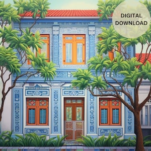 Elegance Enshrined Peranakan Haven - printable wall art
