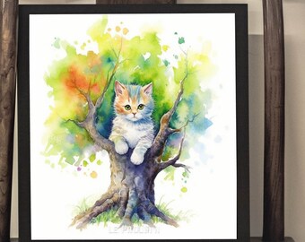 Innocence on a Branch: 无邪树枝 - printable wall art