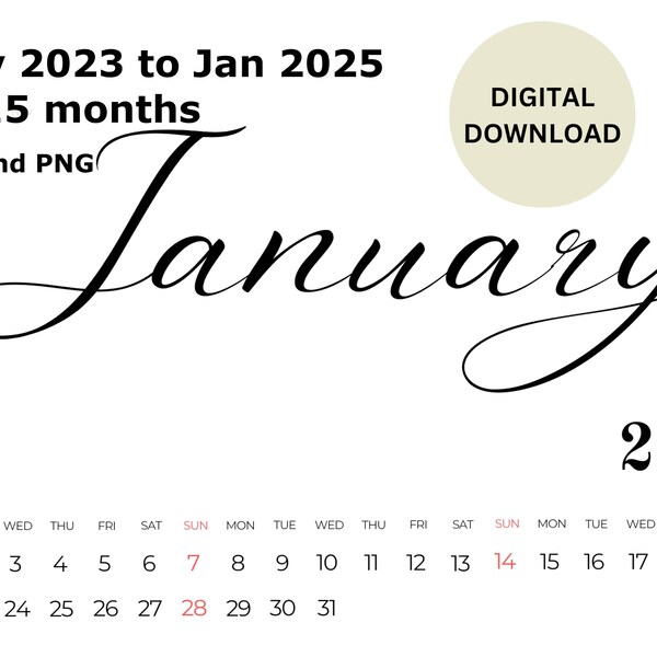 Nov 2024 Calendar Etsy