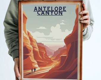 PRINTABLE Antelope Canyon Wall art, national mall, Travel Poster, DIGITAL DOWNLOAD, Travel America, Instant art, haute définition, 300+ pi