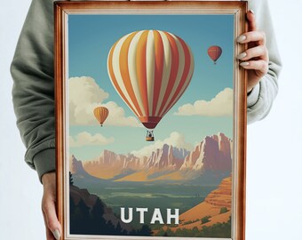 IMPRIMABLE Utah, voyage, Affiche de voyage, TÉLÉCHARGEMENT NUMÉRIQUE, Travel America, Art instantané, haute définition, 300+ pi