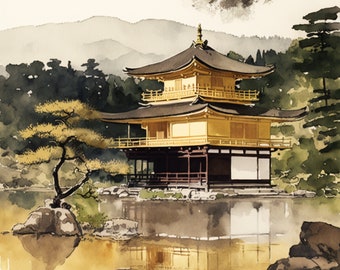 Famous Japanese Places, Japanese Wall Art, Japanese Poster, Japanese Decor, Gallary Wall Art, Japanese Art Print, Asian Printable Wall Art