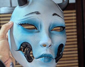 Kuchisake Onna Mask, Articulated Japanese Horror Yokai Mask - Etsy