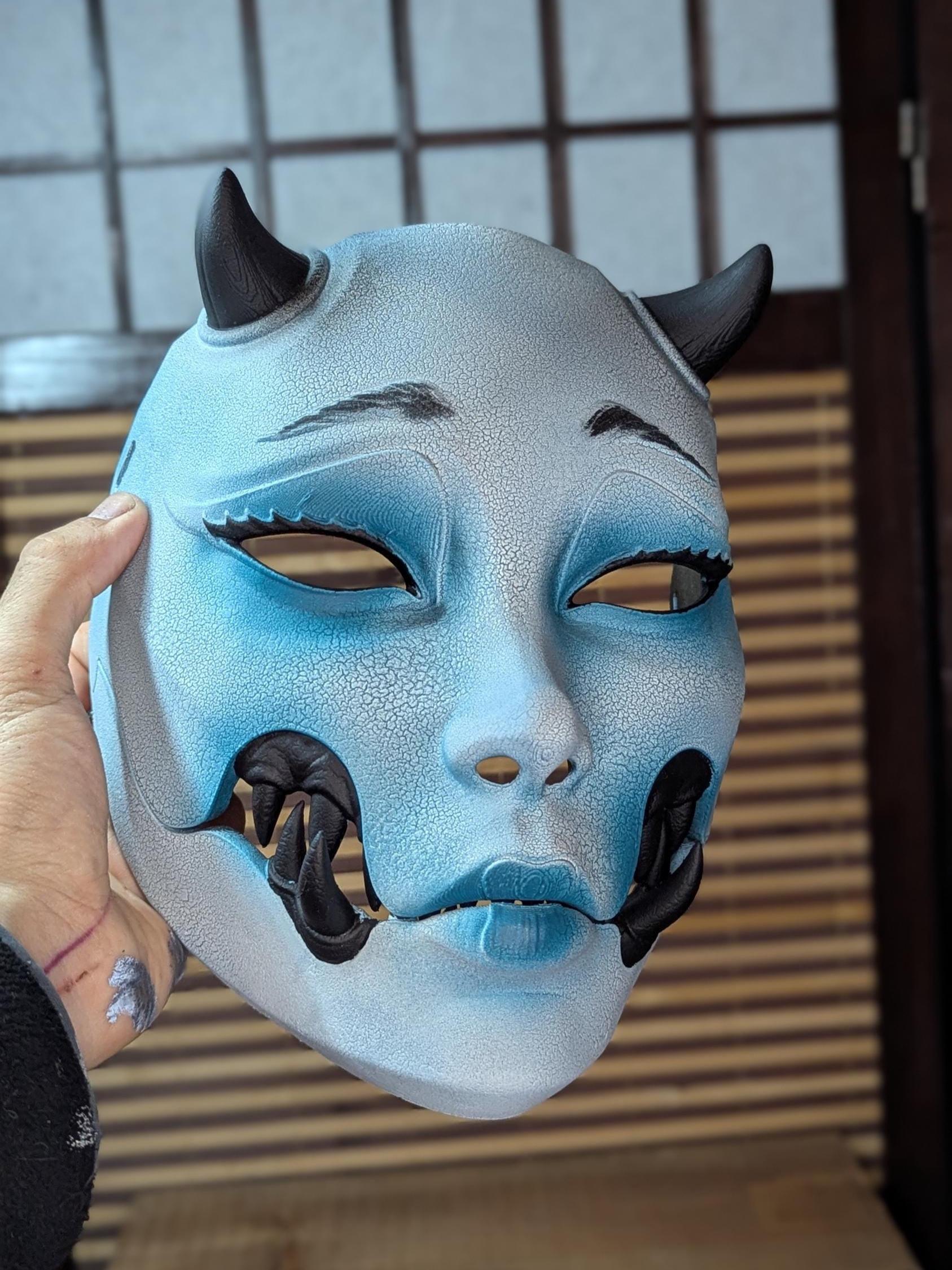 Kuchisake Onna Articulated Mask – Handcrafted Japanese Urban