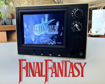 Mini Tela / TV Retro e Reprodutor de Vídeo - Coleção Final Fantasy