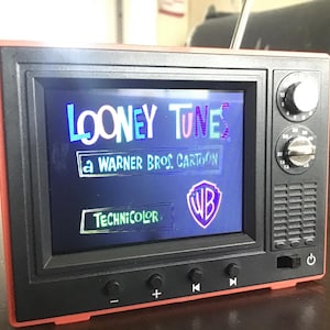 Mini pantalla / Televisor y reproductor de vídeo retro - Colección de dibujos animados clásicos