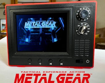 Mini tela / TV retrô e reprodutor de vídeo - Coleção Metal Gear Solid