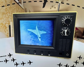 Coleção de aviões com tela pequena / TV e reprodutor de vídeo retrô - Coleção de aviões