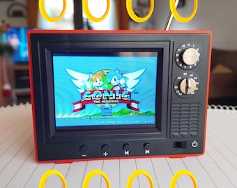 Mini Tela / TV Retro e Reprodutor de Vídeo - Coleção Sonic