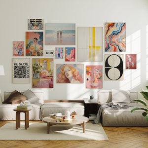 Maximalist Art Prints Set of 15 Wall Art for Home Decor Eclectic Gallery Set Colorful Art Print Set Eclectic Gallery Poster