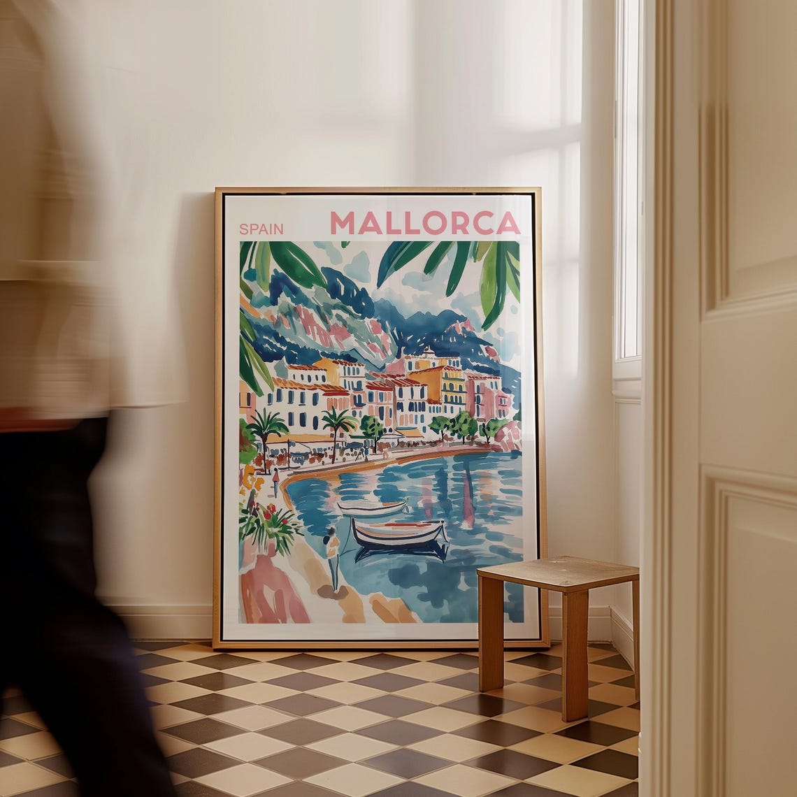 Mallorca Watercolor Art Print - Palma City Print - Spain Europe Travel ...