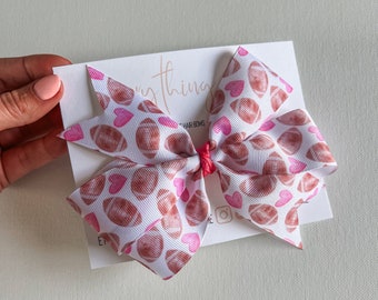 4 Süße Herz-Haarspangen Für Mädchen – Glitzernde Valentinstags-Haarschleifen In Rot, Perfekt Für Pferdeschwanz & Zopf