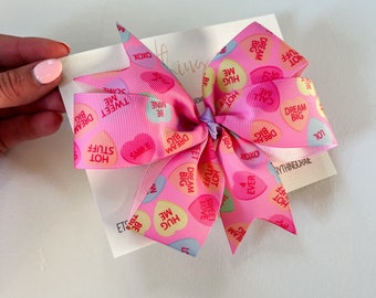 4 Süße Herz-Haarspangen Für Mädchen – Glitzernde Valentinstags-Haarschleifen In Rot, Perfekt Für Pferdeschwanz & Zopf
