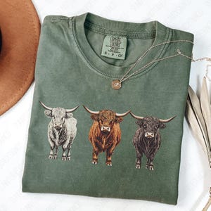 Highland Cow PNG, Western Design, PNG Sublimations, Farm Sublimations, Designs Downloads, Shirt Design, Sublimation Download