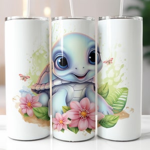 Turtle Tumbler Wrap, Sea Turtle Sublimation Designs, 20 Oz Tumbler Wrap, Beach Tumbler Designs, Png Digital Files