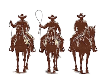 Cowboys Western Desert, Sublimaciones PNG, Sublimaciones occidentales, Descargas de diseños, Diseño de camisetas, Descarga de sublimación