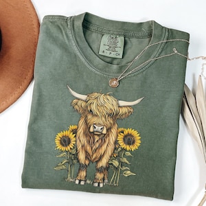 Highland Cow PNG, Western Desert PNG Sublimations, Western Sublimations, Designs Downloads, Shirt Design, Sublimation Download