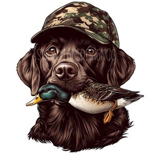 Labrador Jagdhund PNG, digitaler Download, Entenjagd Sublimation PNG, Jagdhund Sublimation PNG, Entenjäger Sublimation PNG