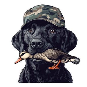 Labrador Jagdhund PNG, digitaler Download, Entenjagd Sublimation PNG, Jagdhund Sublimation PNG, Entenjäger Sublimation PNG