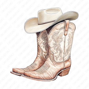 Cowboy Boots Clipart, PNG Sublimationen, Western Sublimationen, Designs Downloads, Country Shirt Design, Sublimation Download