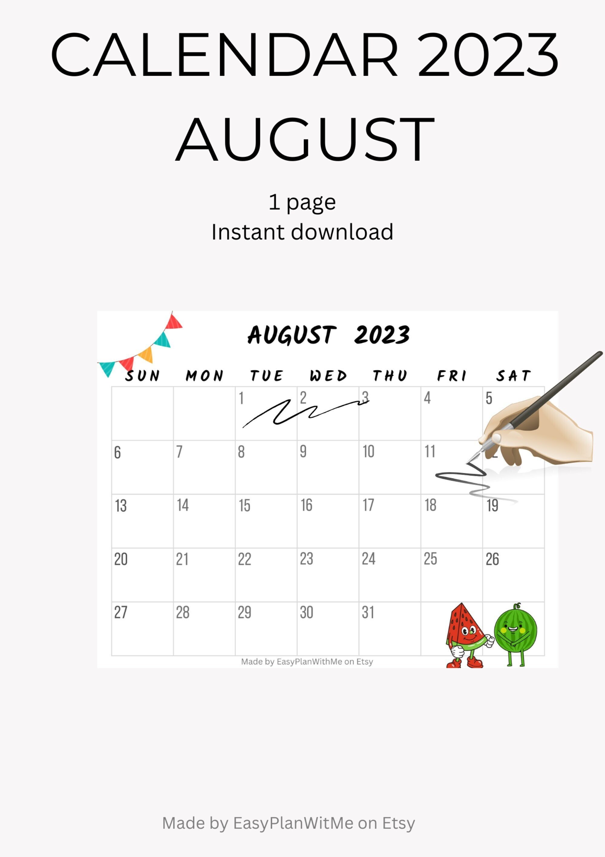printable-calendar-for-august-2023-minimalist-large-wall-digital-calendar-downloadable-monthly-calendar-etsy