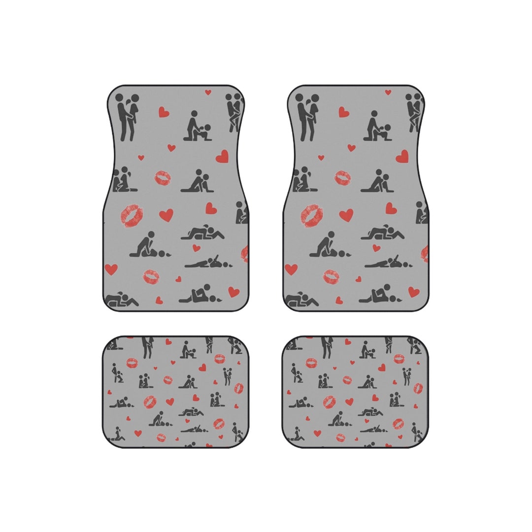 Valentines Sex Positions Car Mats set of 4 Etsy