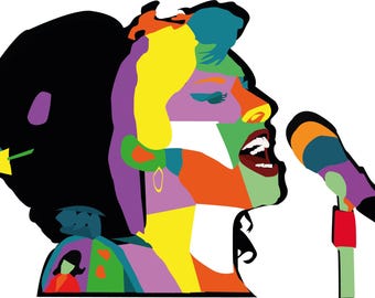 Stampa Pop Art di Amy Winehouse