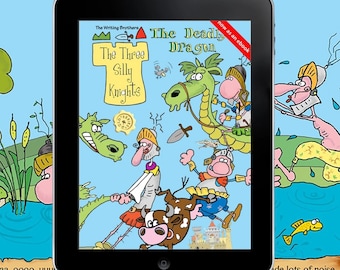 Children's digital book Funny easy story Environmental education eBook Bedtime story with knights and dragon PDF Ages 3 - 10