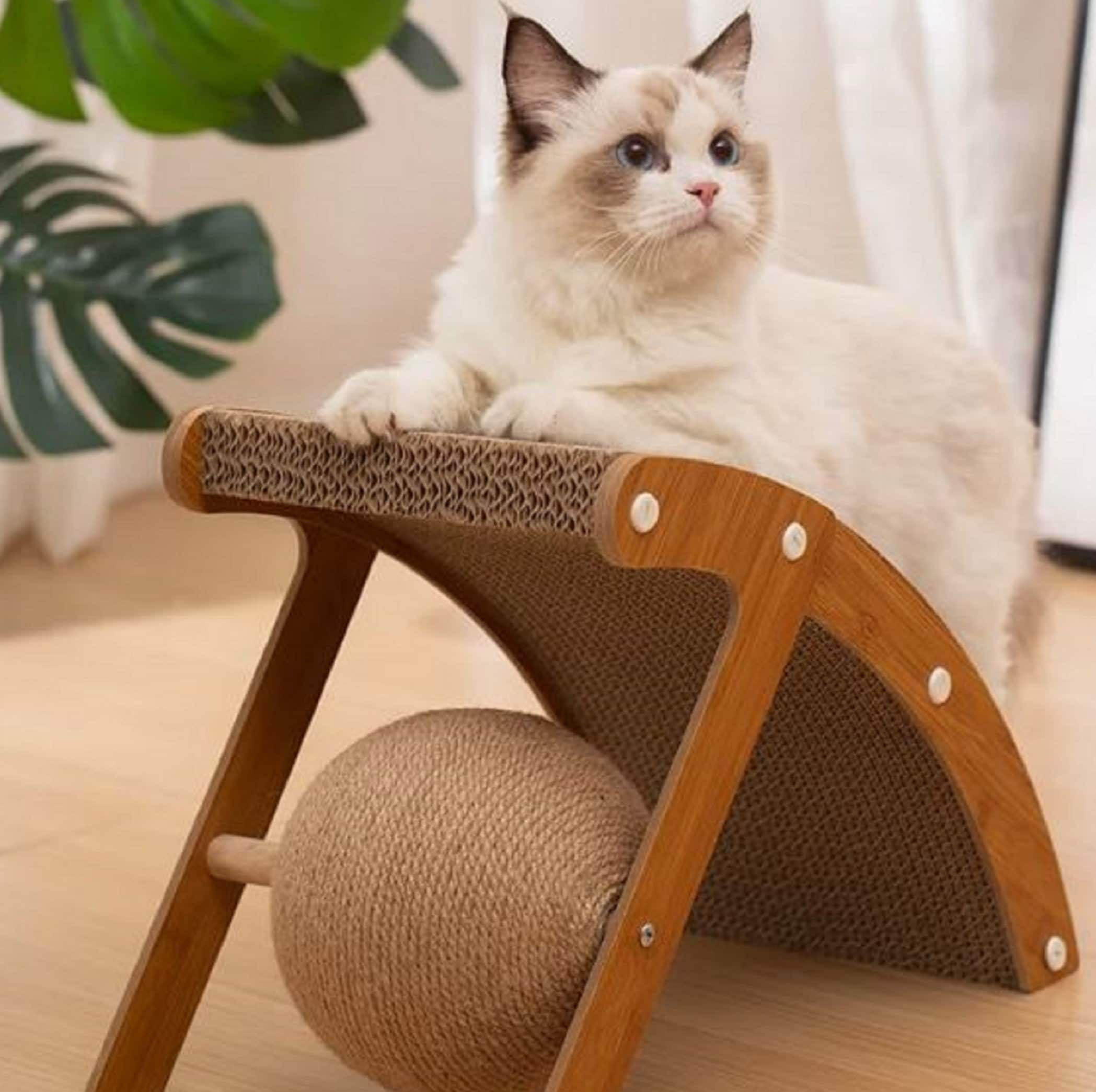 ODOMY Cat Scratch Pad Cat Scratching Mat & Natural Sisal Fabric