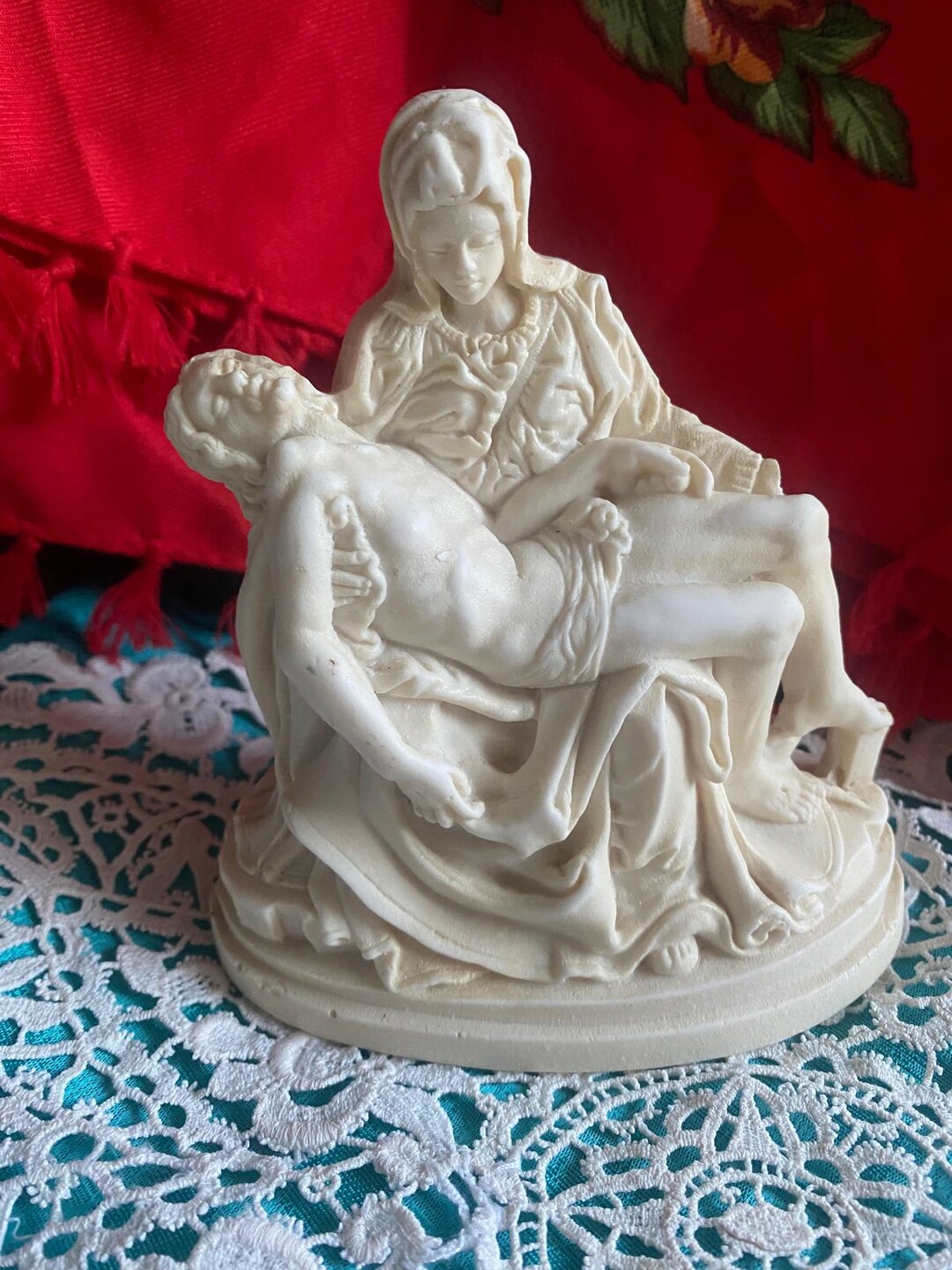 Vintage Figurine Madonna Della Pieta by Famous Artist (small Chip on ...