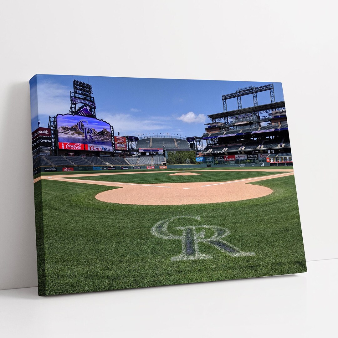 Colorado Rockies Wall Art Coors Field Canvas Baseball Etsy