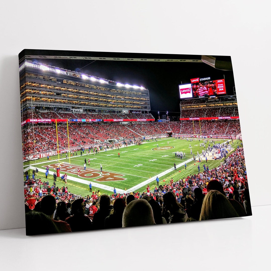 San Francisco 49ers Canvas Levi's Stadium Wall Art - Etsy