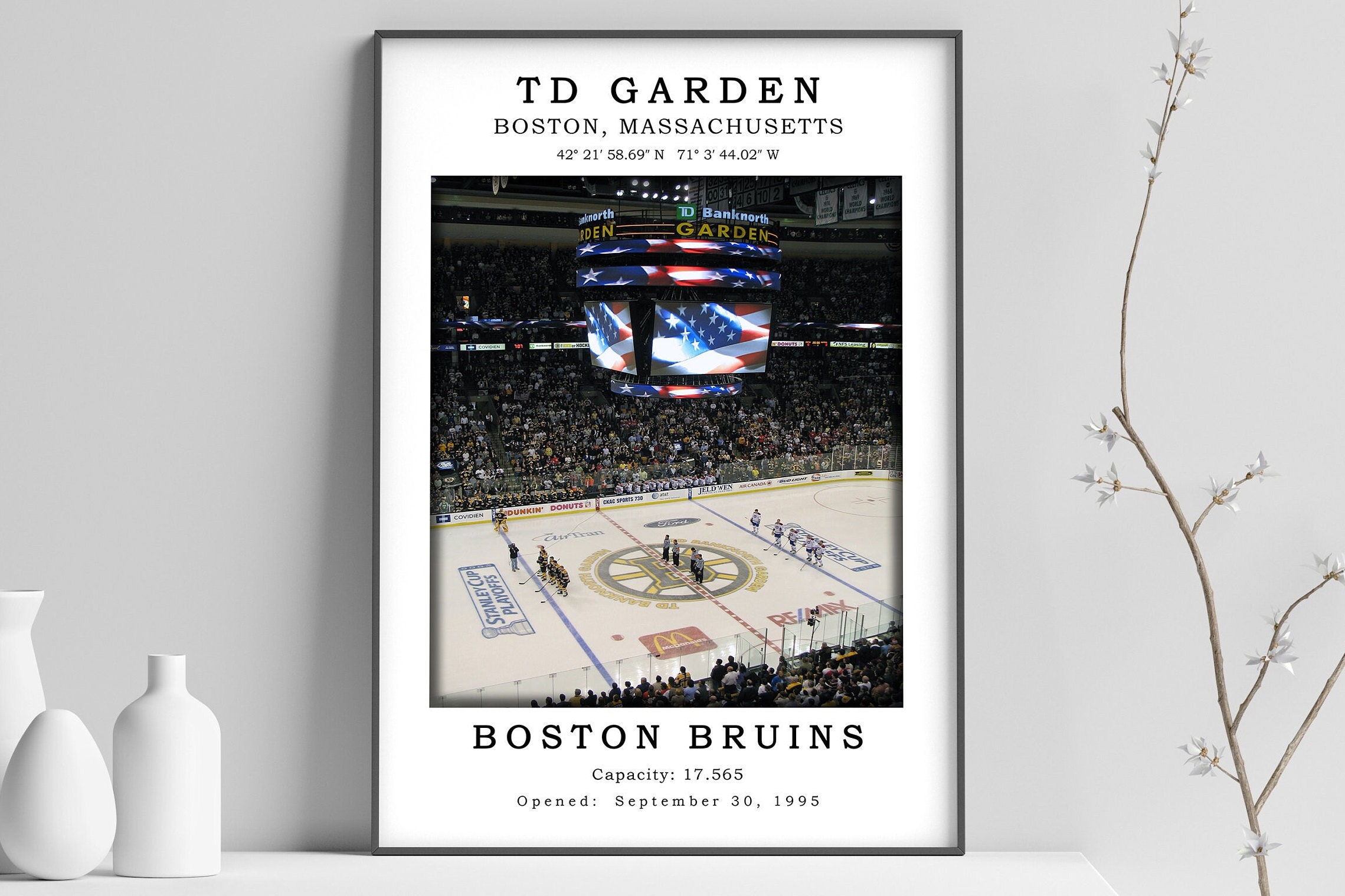 Boston Bruins NHL 3D Vintage Metal Wall Art XXL – Hex Head Art