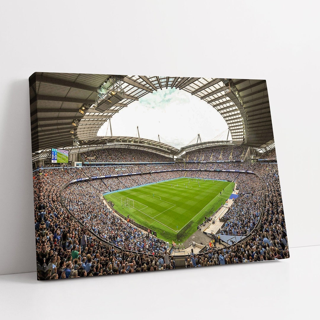 Etihad Stadium Poster Etihad Stadium Wall Art Print Canvas Framed