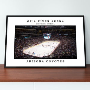 Arizona Coyotes Gila River Arena Hockey Poster