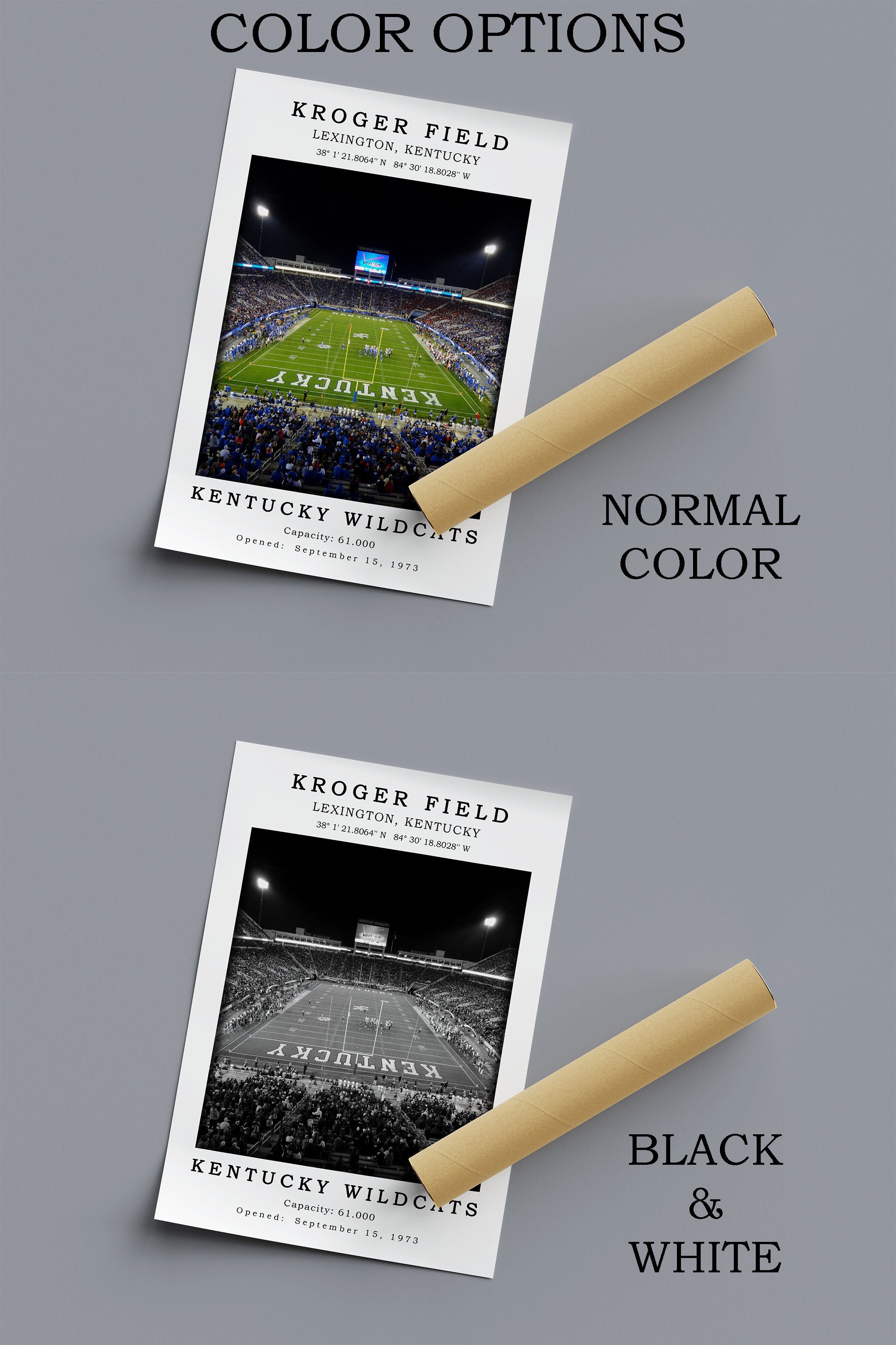 Kroger Field Canvas Poster Kroger Field Stadium Print Etsy
