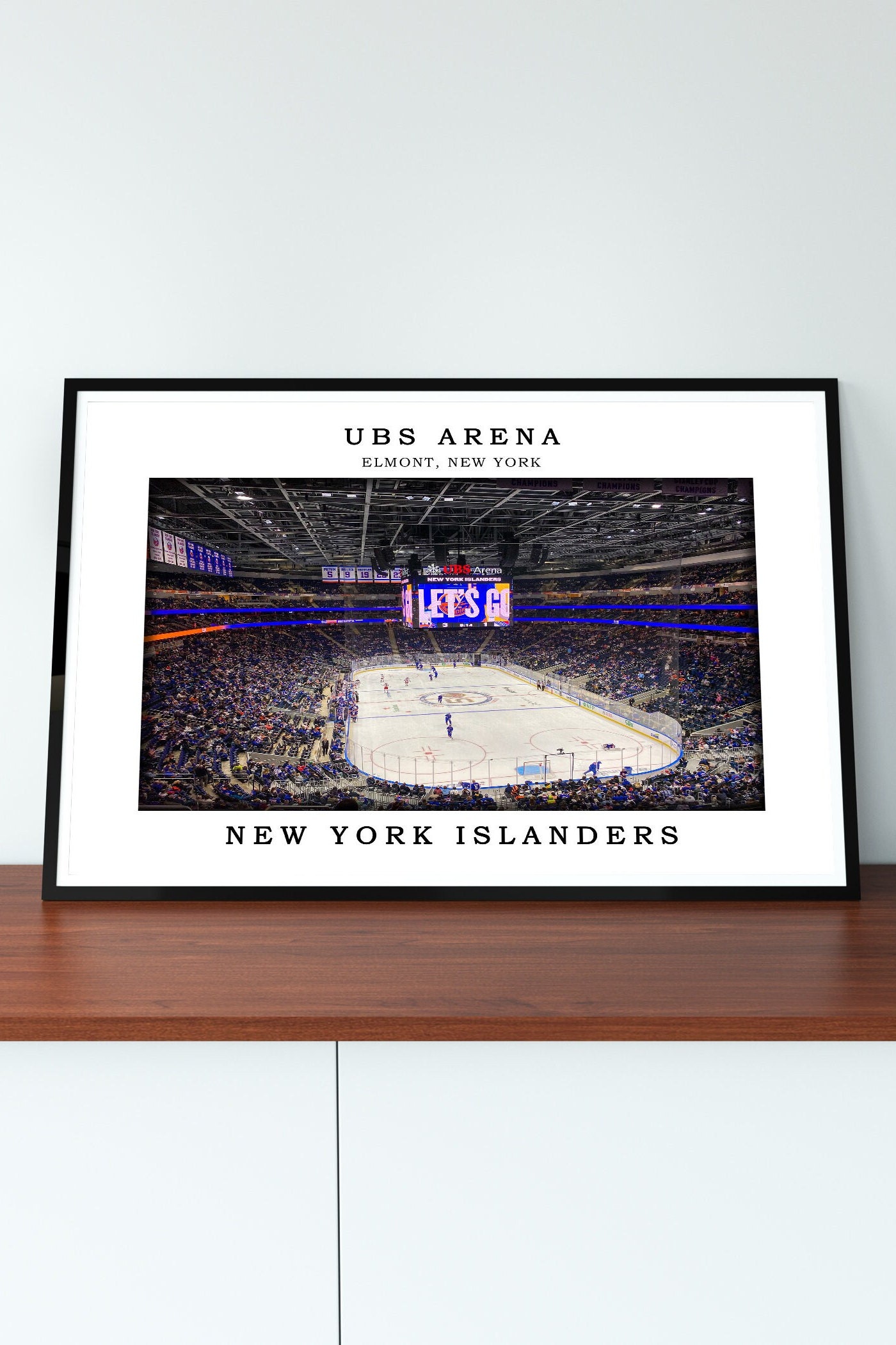 New York Islanders Panoramic Picture - UBS Arena NHL Fan Cave Decor