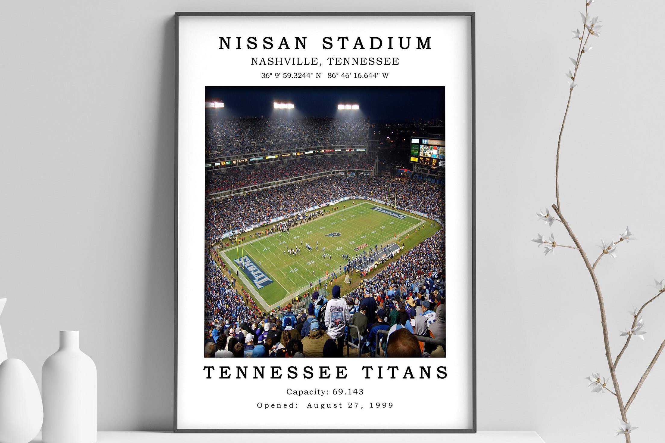 Print of Vintage Nissan Stadium Seating Chart Seating Chart on