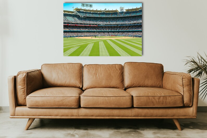 Dodger Stadium Canvas Dodger Stadium Wall Art Baseball Fans Poster