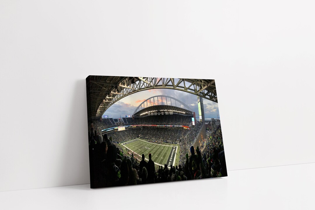 Seattle Seahawks Canvas Centurylink Field Wall Art Lumen Field Poster American Football Stadium