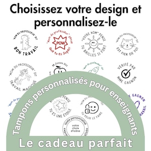 Custom French Teacher Stamp, Classroom Stamp, French Stamp, Teacher Stamp, French, Teacher Gift, Personalized French Teacher Stamp