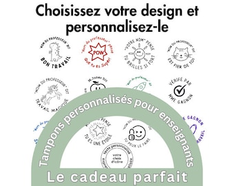 Custom French Teacher Stamp, Classroom Stamp, French Stamp, Teacher Stamp, French, Teacher Gift, Personalized French Teacher Stamp
