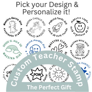 Spanish Teacher Rubber Stamp, Personalized Teacher Stamp, Spanish Teac –  PinkPueblo